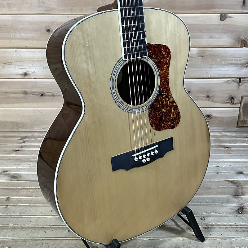 Guild BT-258E Deluxe 8-String Baritone Acoustic Guitar - Natural image 1