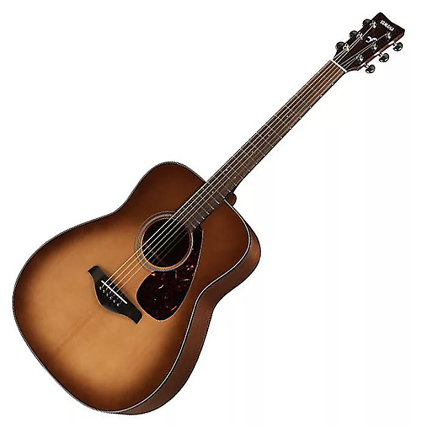 Yamaha FS700S-SDB Solid Spruce Top Concert Acoustic Guitar Sandburst image 1