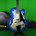 Ibanez AFC155 Contemporary Archtop with Hard Shell Case, Jet Blue Burst Finish