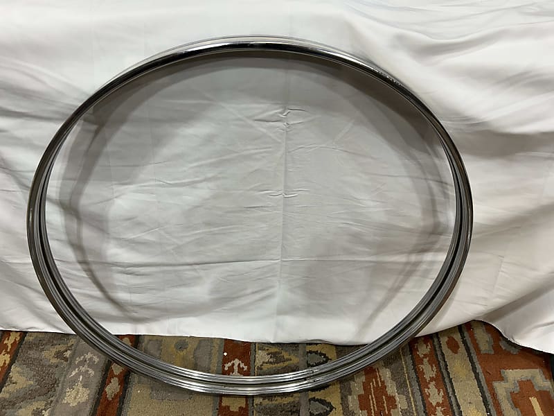 MIJ 24" Steel Bass Drum Hoop (TDGU1254) 60's chrome Reverb