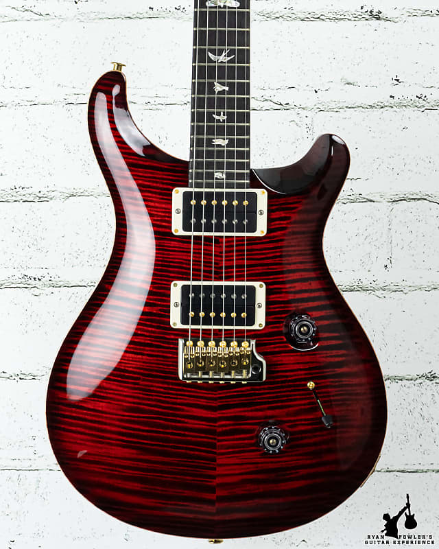 PRS Custom 24 Fire Red Burst 10-Top w/ case (#5315)