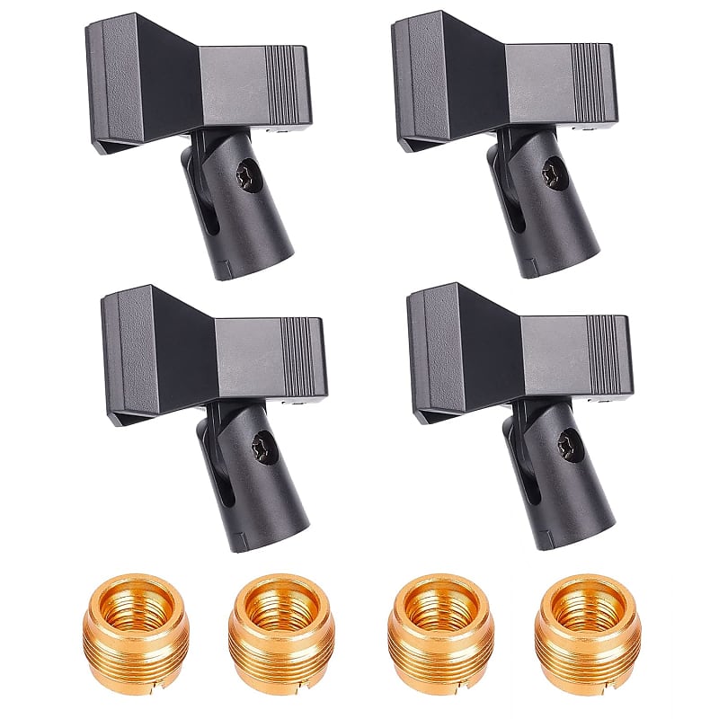 4 Pieces Mic Clips For Stands, Microphone Clip Holder With 4 | Reverb