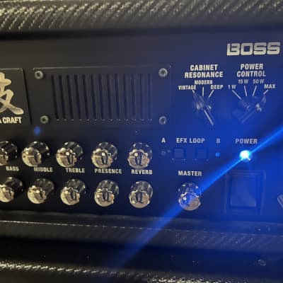 Boss Waza Craft 75 Watt Amp Head and 2x12 Waza Cabinet | Reverb
