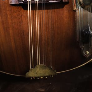 Postal Handmade Meteor 8 String Electronic Mandolin  Antique Walnut Fender Pickup  Road Worn image 5