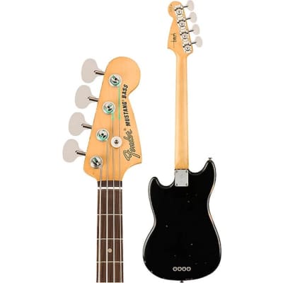 Fender JMJ Road Worn Mustang Bass - Black image 4