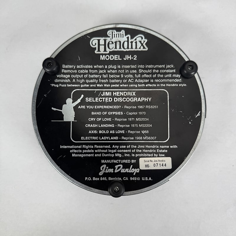 Dunlop JH-2 Jimi Hendrix Signature Fuzz Face | Reverb