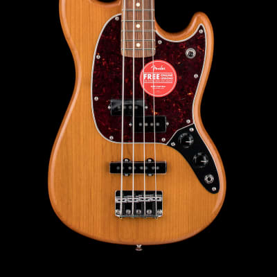 Fender Player Mustang Bass PJ PF Sherwood Green w/3-Ply Mint
