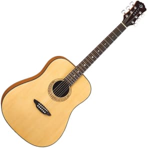 Luna Gypsy Muse Dreadnought Acoustic Guitar Natural