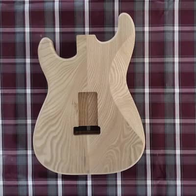 Woodtech Routing - 2 pc. Catalpa Stratocaster Body - Unfinished image 2