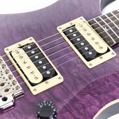 Used Paul Reed Smith PRS SE Custom 24 Trans Purple Quilt Top 2015