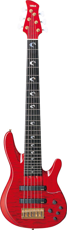 Yamaha John Patitucci 6 string Signature Bass Trans Dark Red Reverb