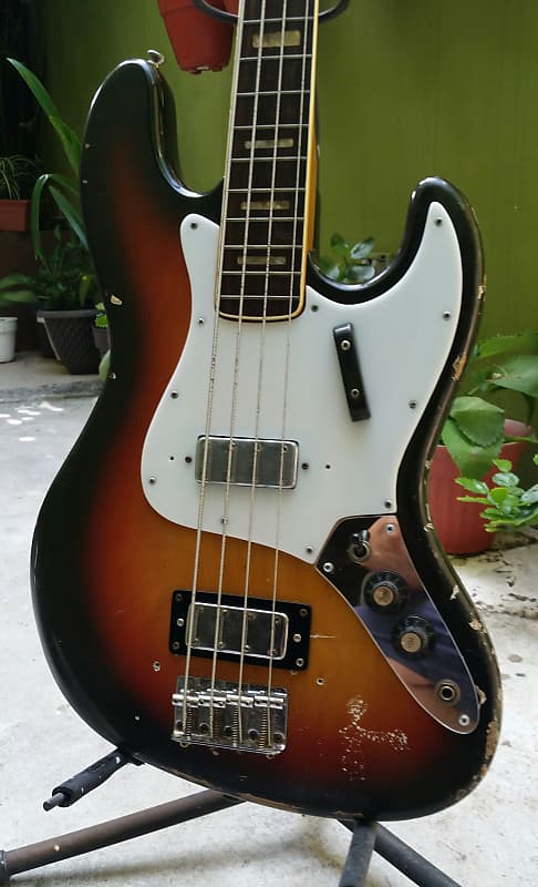 1970's Electra Jazz Bass with original japanese maxon pickups | Reverb