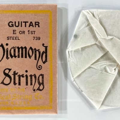 1930s BLACK DIAMOND STRINGS Vintage BOX Single Guitar E 1st Steel