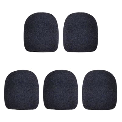 Microphone Windscreen - 5 Pack - Black - Fits Shure SM58, Beta 58A & Similar - Vocal Mic Cover New image 1