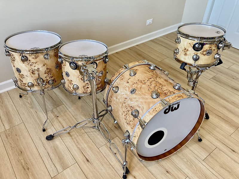 DW Collectors Series- 4 Piece Maple/Mahogany 2017 - Exotic Mapa