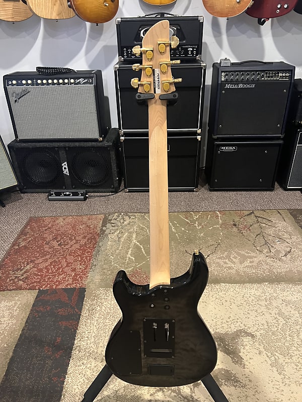 Fernandes APG85S Sustainer Japan - Trans Black Quilt | Reverb