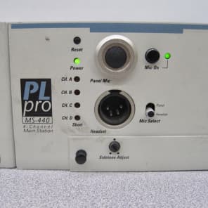 配信機器・PA機器・レコーディング機器 Clear-com MS-440 Clear Com PL Pro MS-440 / 4 - Channel Main Station - AS IS