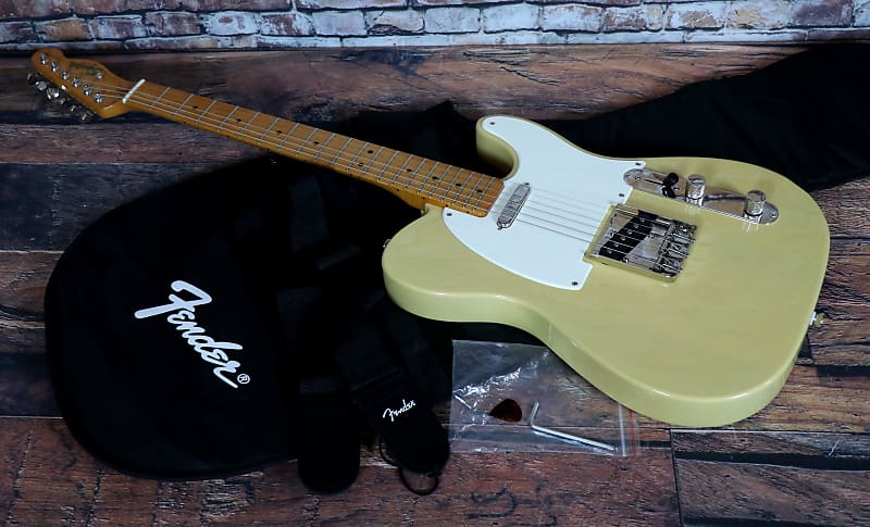 Squier FSR Classic Vibe '50s Telecaster w/Fender Standard Gig bag + extras,  2022 model in Transparent Vintage Blonde