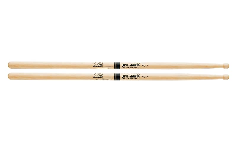 Promark TX707W Hickory 707 Simon Phillips Wood Tip drumstick image 1