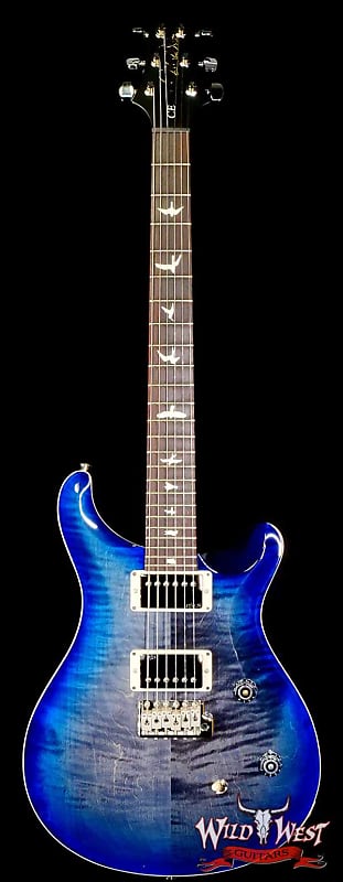 Paul Reed Smith PRS Wild West Guitars Special Run CE 24 Painted Black Neck 57/08 Covered Pickups Faded Grey Black Blue Burst 7.65 LBS image 1