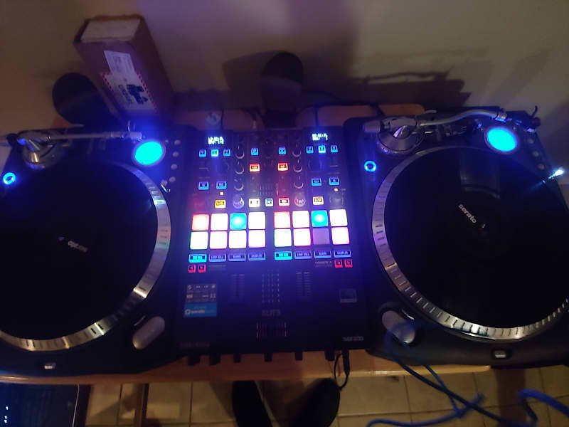 Numark Party Mix II DJ Controller with Built-in Light Show Bundle with  CMR-210 Stereo Breakout Cable - 3.5mm TRS Male to Left and Right RCA Male -  10