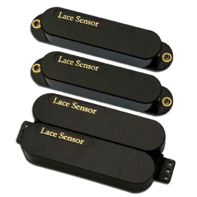 Lace Sensor Deluxe Plus Pack (Gold, Gold, Gold/Gold Dually) HSS set - black image 4