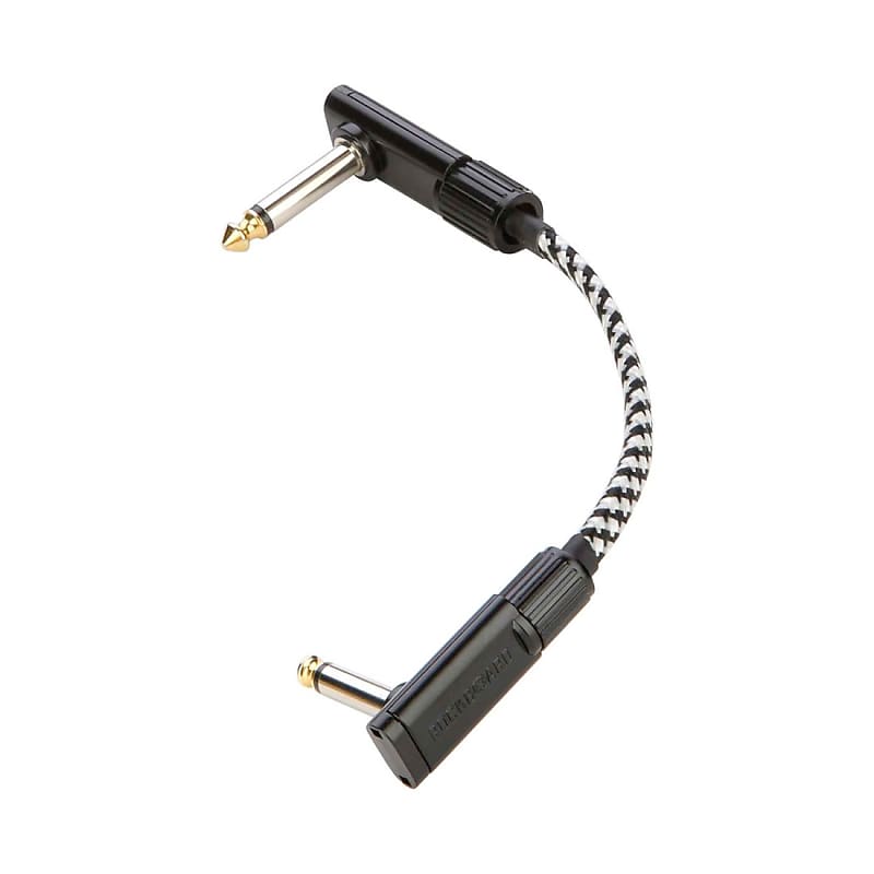 RockBoard Cable de Patch Flat Salt & Pepper Tweed 10 cm Reverb