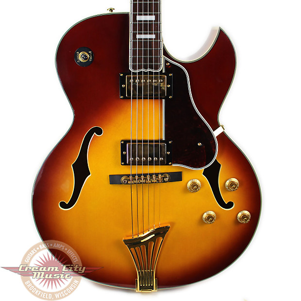 Used Samick JZ 3 Greg Bennett Design Lasalle Archtop Hollow Body Electric Guitar Sunburst