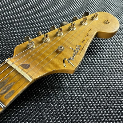 Fender Custom Shop Limited Edition '55 Bone Tone Stratocaster- Aged HLE Gold (7lbs 12oz) image 12