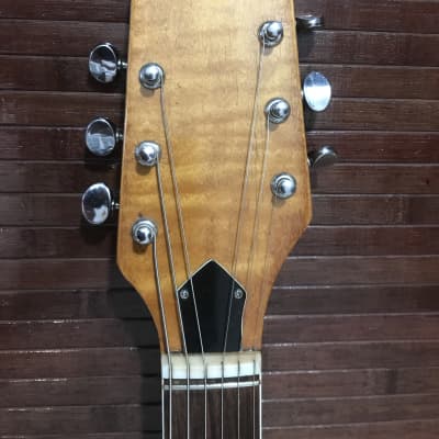 Noble EG 686-2HT 1968 Mosrite Combo Style Electric Guitar Natural Wood image 6