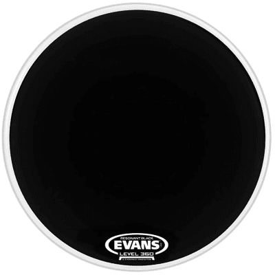 Evans BD20RBG Resonant Black Bass Drum Head - 20"