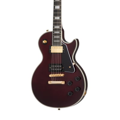 Epiphone Jerry Cantrell "Wino" Les Paul Custom Electric Guitar, Case Included - Wine Red image 2