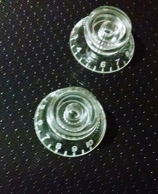 Gibson style top hat knobs clear Reverb