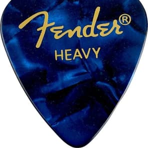 Fender 351 Shape Premium Picks, Heavy, Blue Moto, 144 Count 2016