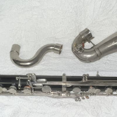 VITO RESO TONE BASS CLARINET ENGRAVED HORN AND CASE #3 image 2