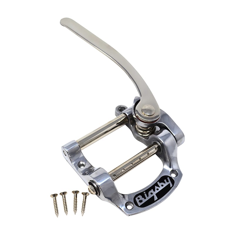 Bigsby B5P Tailpiece String-Through Polished Aluminum | Reverb