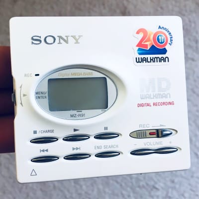 Sony MZ-R91 Walkman MiniDisc Player, Excellent White !! Working  !! image 1