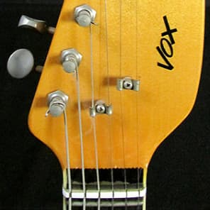 1960's Vox V-222 MKVI Teardrop Vintage Electric Guitar in Sunburst image 5