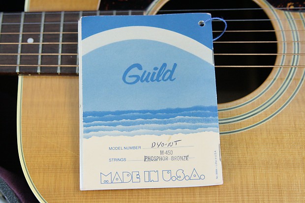 CLEAN 1979 Guild D-40 Natural Acoustic Guitar w/ OHSC & Tags