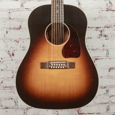 Gibson J-45 Standard 12-String Acoustic Electric Guitar Vintage Sunburst for sale