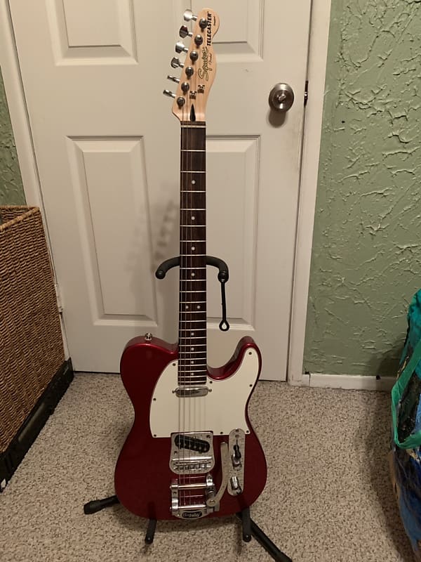 Squier Standard Telecaster with Bigsby Candy Apple Red | Reverb