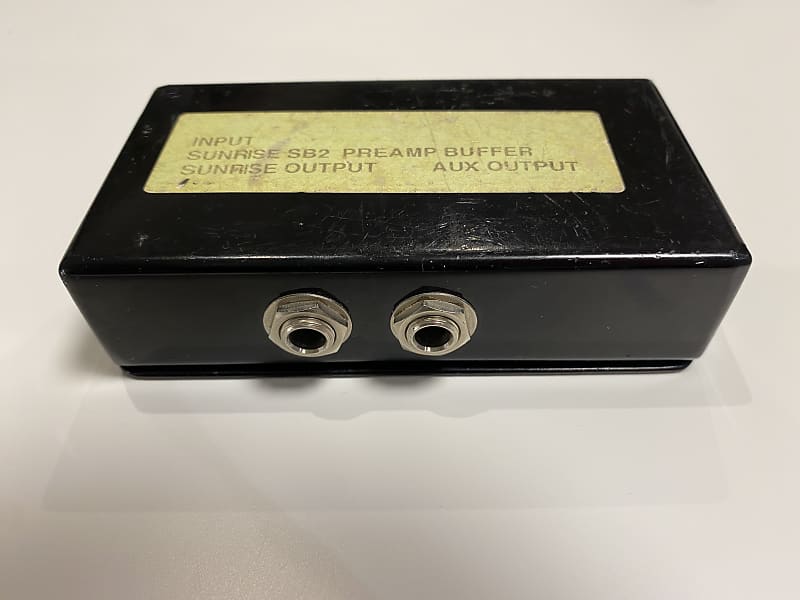 サンライズ プリアンプ バッファーボックス SB2 USED！作動確認済み！ Sunrise S1 acoustic pickup and SB2 preamp buffer box (stereo