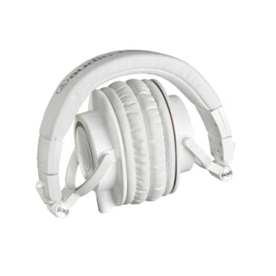 Audio-Technica ATH-M50XWH Pro Closed-back Headphone, Full, White image 2