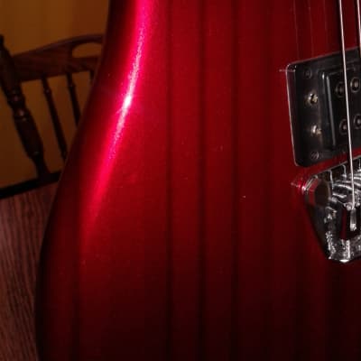 Peavey Milestone six string guitar 1985 Red metallic image 12