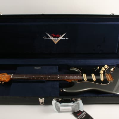 Fender Custom Shop Limited Edition 1965 Dual-Mag Stratocaster® Journeyman Relic® with Closet Classic Hardware, Rosewood Fingerboard, Faded Aged Charcoal Frost Metallic CZ570847 image 10