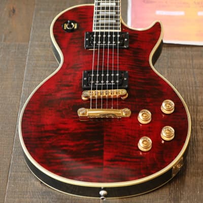 2007 Gibson 1968 Les Paul Custom Reissue Figured Red Tiger Signed by Zakk Wylde + COA OHSC image 2