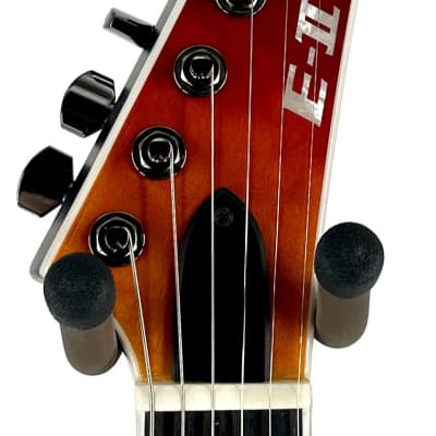 ESP E-II Horizon NT Quilt Top Electric Guitar - Tiger Eye Amber Fade Ser#: ES7350243 image 7
