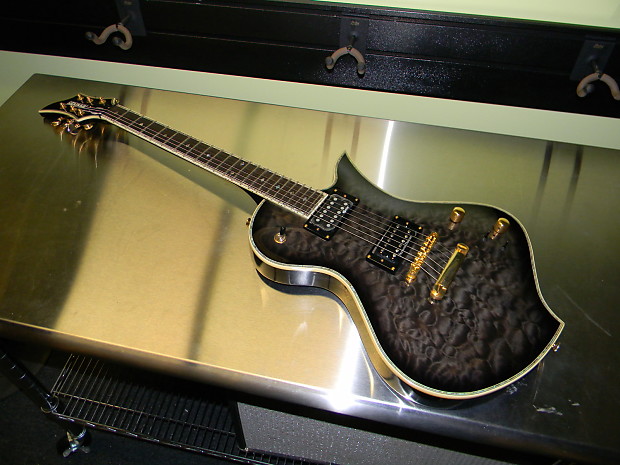 Fernandes Ravelle Elite Sustainer Guitar, Trans Black, new with