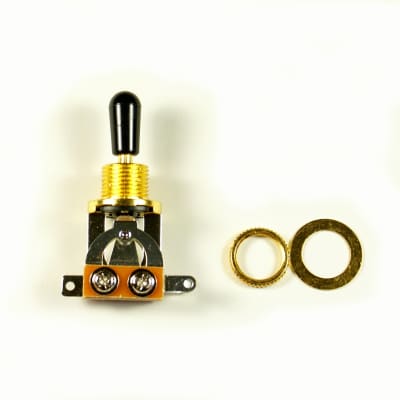 3 Way Toggle Switch Pickup Selector for Electric Guitar ,Gold /Black Tip