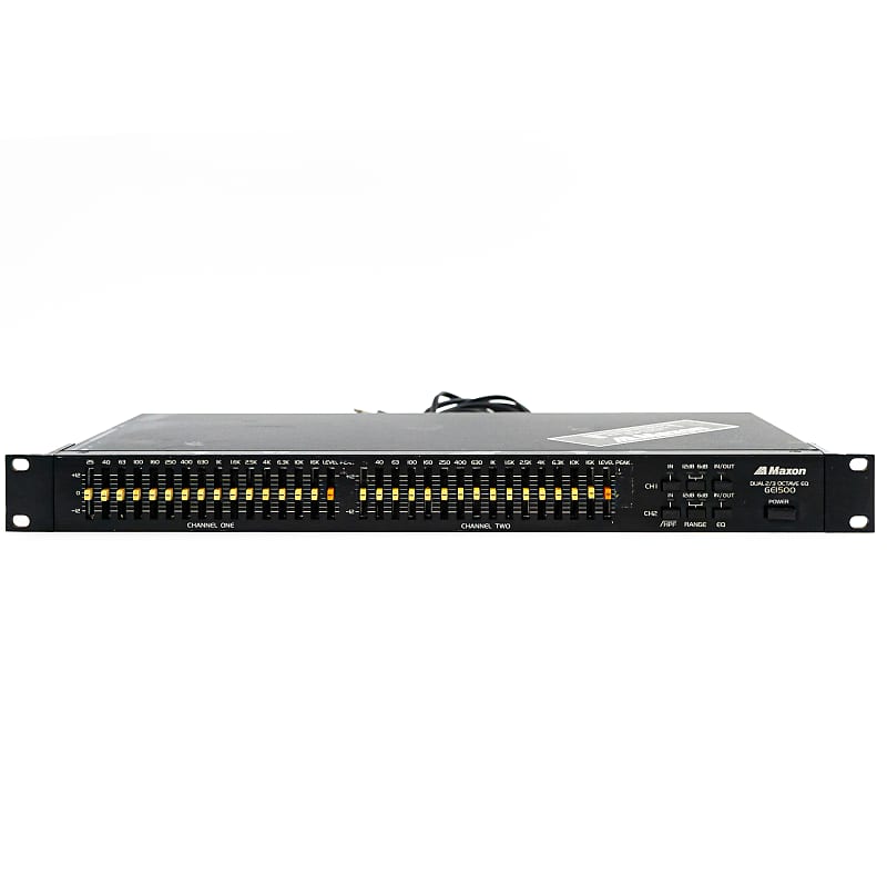 Maxon GE1500 Dual 2/3 Octave 2-Channel Equalizer / EQ Rackmount